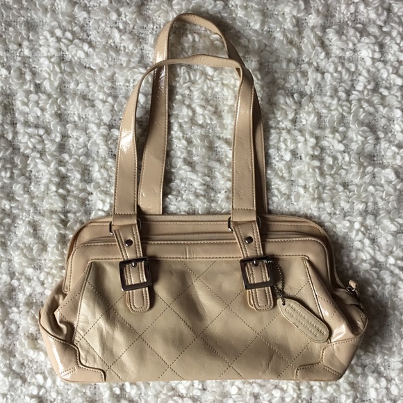 Vintage 90’s genuine leather tan shoulder bag - Picture 1 of 5